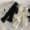 Damen Lolita Strick-Langsocken Beinstulpen Y2K Stiefelsocken Winter Knöchel-Fersen-Socken Harajuku Zerstörte Beinwärmer Socken