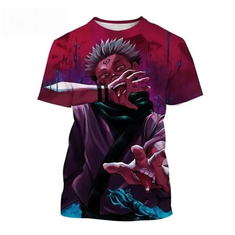 Anime Jujutsu Kaisen 3D Print T-Shirt Women Kasumi Miwa Zenin Maki Ultimate Mechamaru Casual Short Sleeve Graphic Tees