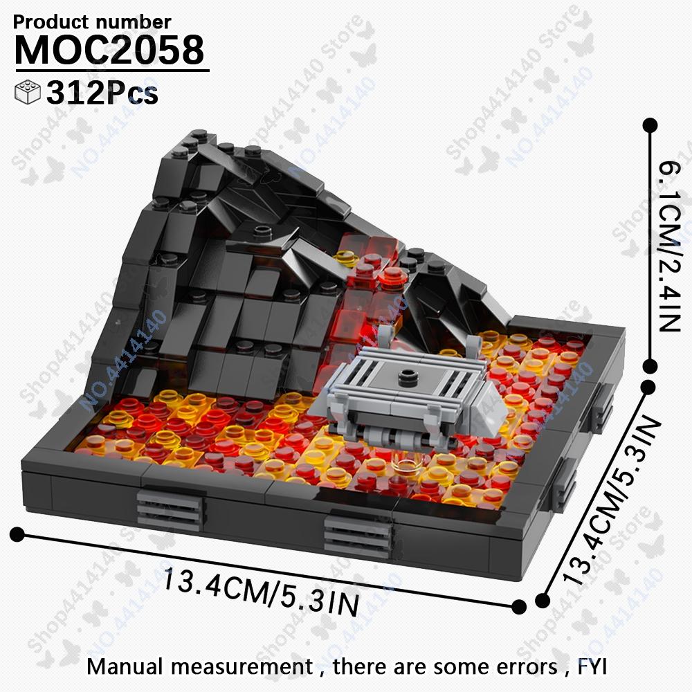 MOOXI Space Wars Movie Throne Military Conference Room Scenario Model Building Block DIY Diorama Bricks For Kids Montessori Toys