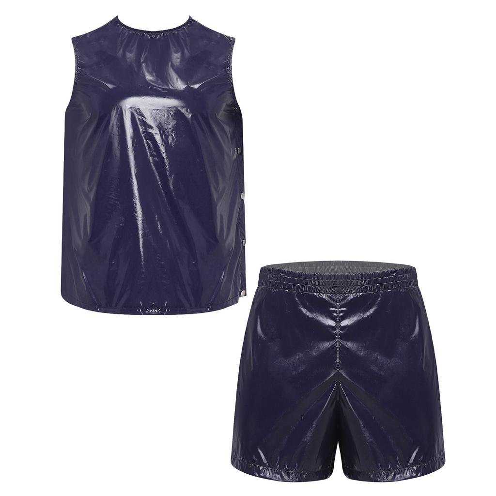 Traje de Sudoración Impermeable para Hombre S-3XL Top sin Mangas y Boxer con Cierre Lateral Ropa Deportiva Adaptativa para el Cuidado de Personas con Discapacidad