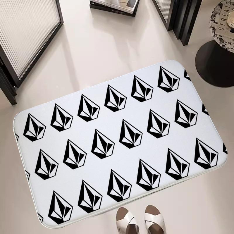 Street Art Graffiti Carpet Urban Trendy Abstract Geometric Logo Newspaper Clipping Home Decoration Rug Welcome Nonslip Floor Mat