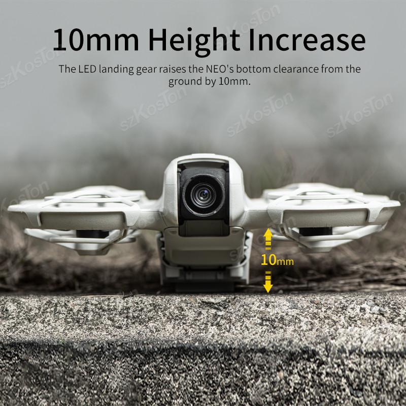 Para trem de pouso de drone DJI NEO Luz noturna Tripé luminoso Design de encaixe Bateria embutida Lâmpada recarregável para Dji Neo