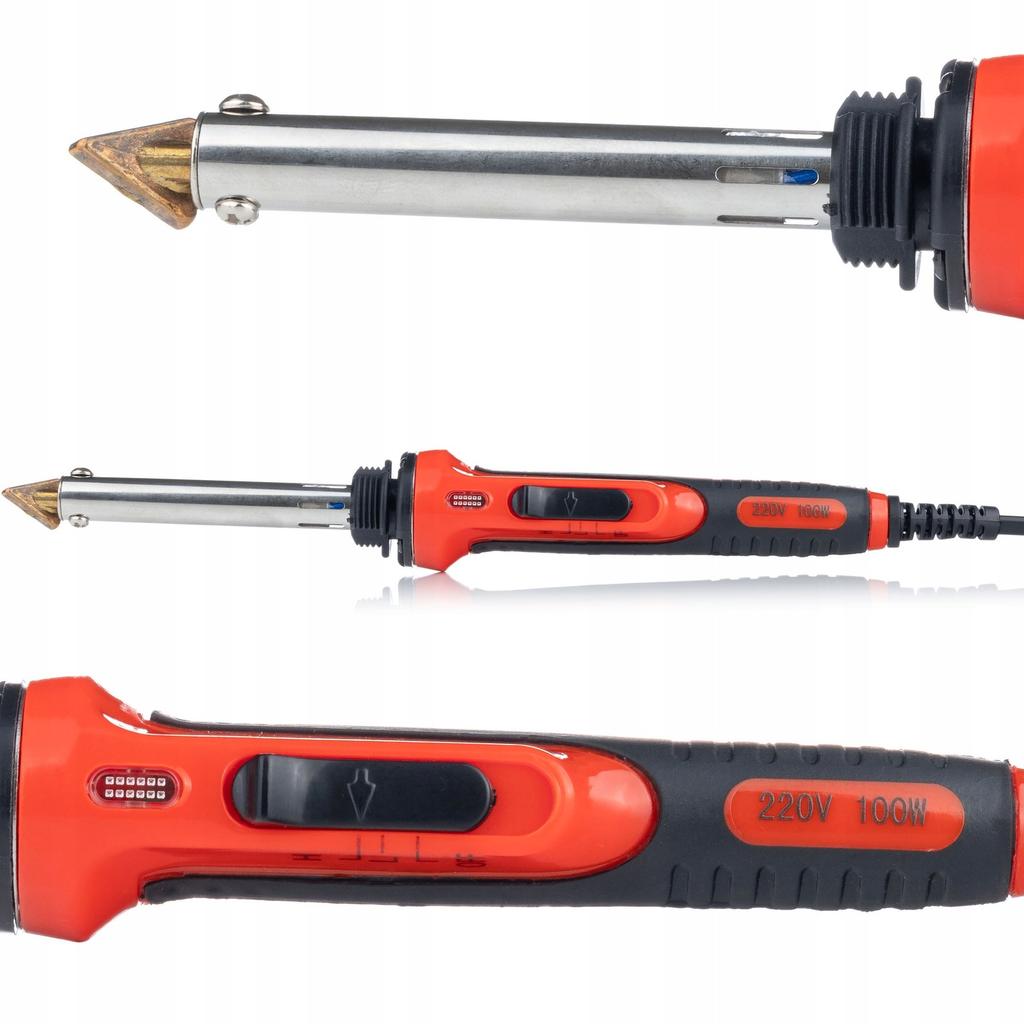 Rosfix Lutownica Żelazko Do Plastiku 100W RRO100W – Zestaw Z Plastikami I Zszywaczem | Wysoka Temperatura Do 600°C | Ergonomiczny Uchwyt