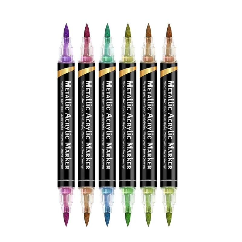 Double Sided Art Pens With Soft Brush Tips Watercolor Markers Pens For Creative Coloring Projects And Handmade Crafts
