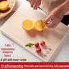 Qiwei Large Solid Willow Wood Rectangular Cutting Board