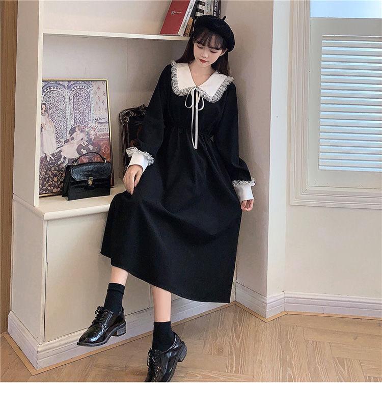 korean style shirt dress Womens Dresses T Shirt Dress Korean Style 2025 Autumn New Korean Fashion  Simple Solid Shirt Dress Women Casual Basic Loose Long Sleeve Big Blouses  A-line Mini Skirt AliExpress