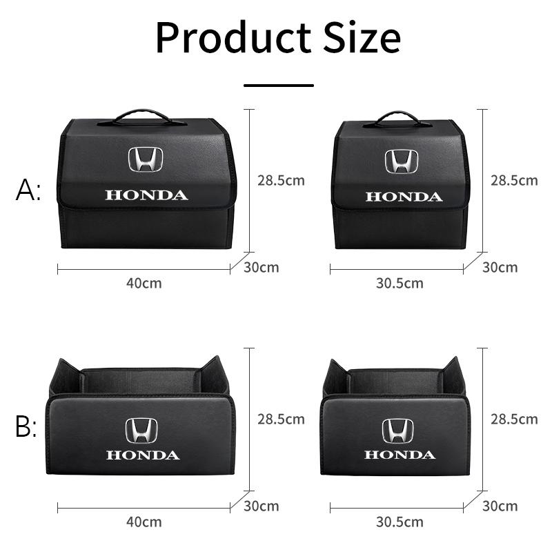 Honda Dedicated Trunk Leather Storage Box Large Capacity Box For Honda Civic Fit Accord City Vezel CR-V S660 Odyssey HR-V Pilot