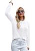 2026 Autumn Winter Women's Long Sleeve Cable Knit Pullover Sweater