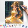 Disney Princess Belle Oil Painting Kit Canvas DIY Home Decor Gift Enchanting Beauty Masterpiece