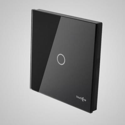 Touchme Large Glass Panel, Single Connector, Black Tm701B