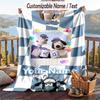 Personalisierbare Flanell-Kuscheldecke, Leichte Gemütliche Bett-Sofadecke Wallace & Gromit