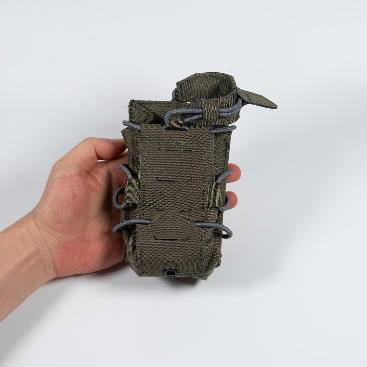 Poches Double et Triple Chargeur M4, Poche Utilité, Accès Rapide, Nylon 500D, Vert Ranger