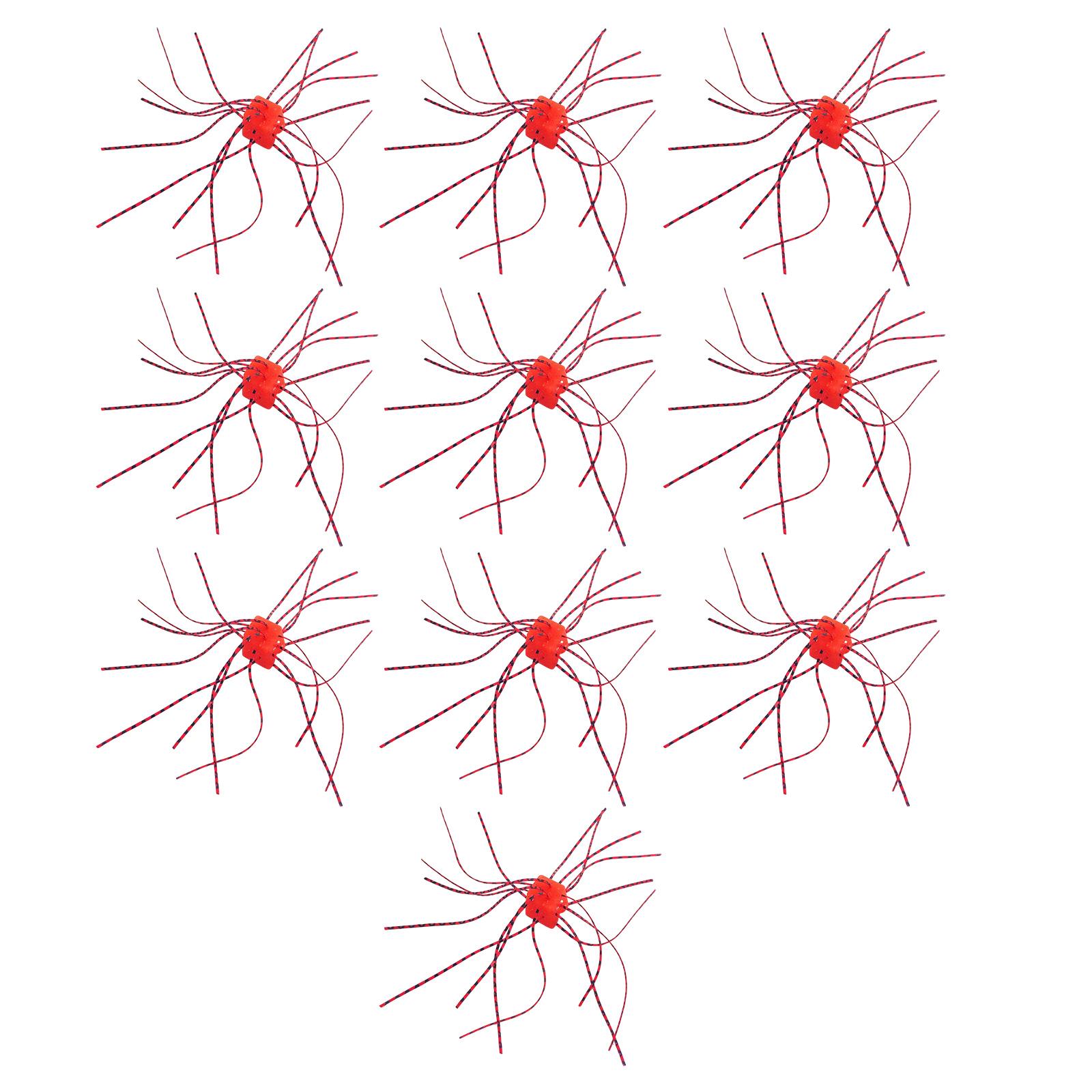 

10pcs Dice Shaped Fishing Lure Bright Color Slow Sinking Soft Artificial Baits for Bass Catfish Flexible Whisker Lure