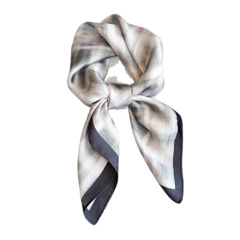 Vintage Printed Check Square Scarf For Women Fashion Accessory