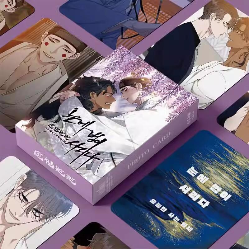 New Korean Comic Set Magic Spell Laser Lomo Card Manga Characters 3 Inches Photo Card Fans Collection Cards