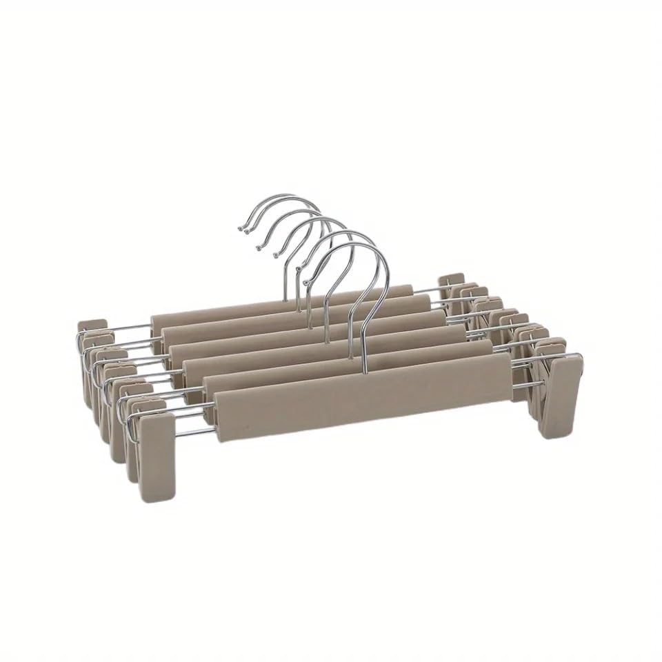 Pants Hangers with Adjustable Non-Slip Clips Anti-Rust Hanging Hook for Trouser,Skirts,Jeans,Clothes Hangers