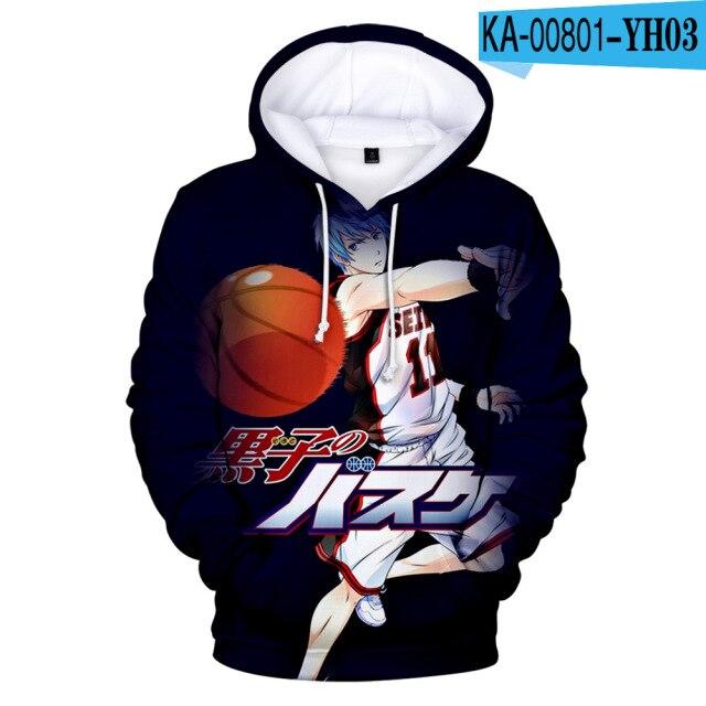 Drawing Sweat Kuroko No Basket Anime Kuroko 'S Basketball Hoodie