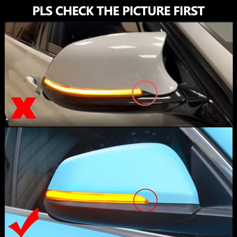 LED Dynamisches Blinkerlicht Fließendes Zweifarbiges Wasser Rückspiegel Blinker Blinklicht Für BMW F48 F49 F45 F46