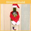 Christmas Festive Wine Bottle Cover With Nonwoven Fabric Accessories For Gift Presentation