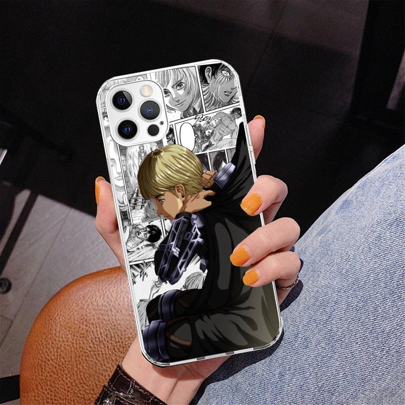 Attack Anime Phone Case For iPhone 17 Air 16 Pro Max 16E 15 + 14 Plus 11 12 13 Mini 7 8 SE Gift Print Cover Fundas 17 Air 16 Pro