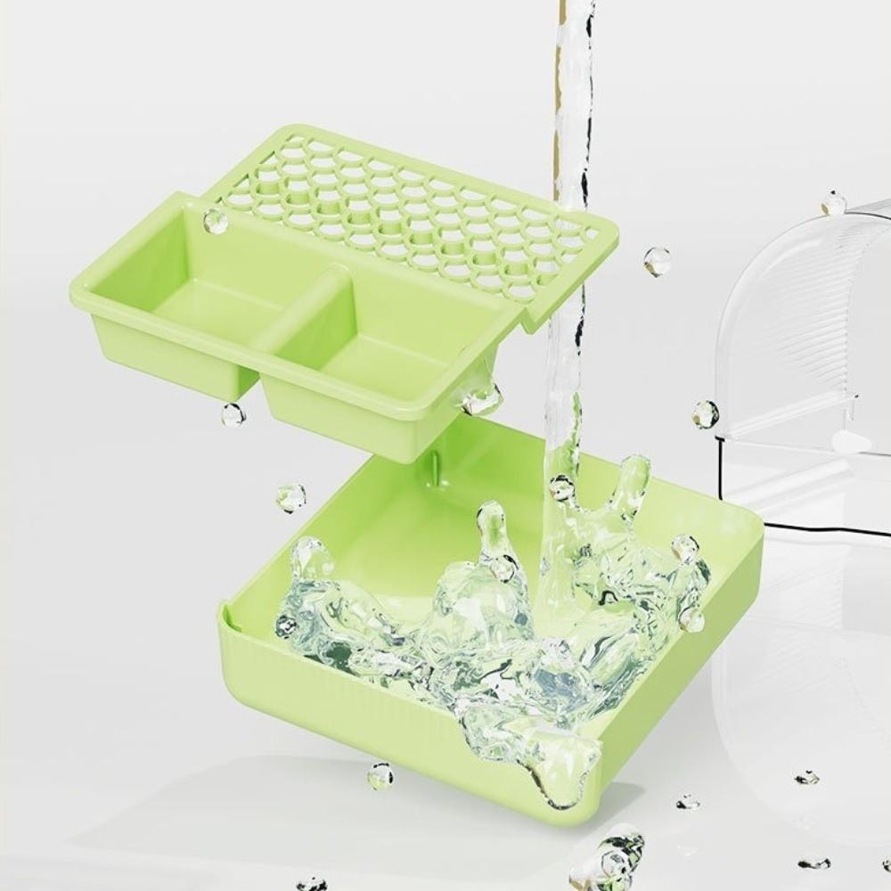 Splash Proof Bird Bath Cage Bottom Drawer Bird Birdbath Feeder Bird Bathing Pool  Pet Supplies