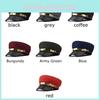 Solid Color Phnom Penh Flat Top Beret With Sun Protection And Windproof Features For Adults