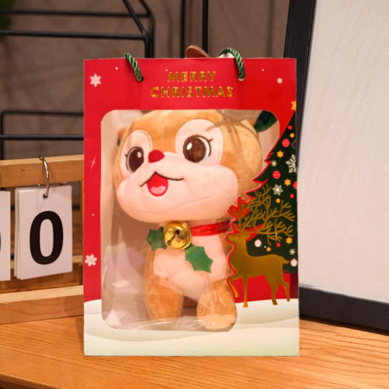 Santa & Reindeer Plush Toy - Cute Christmas Eve Gift for Girls