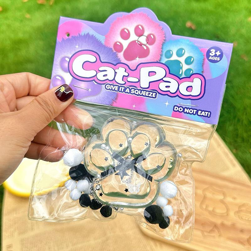 New Transparent Patch Cat Paw Decompression Toys Kawaii Cartoon Antistress Stress Relief Slow Rising Toys For Adult Kids Toys