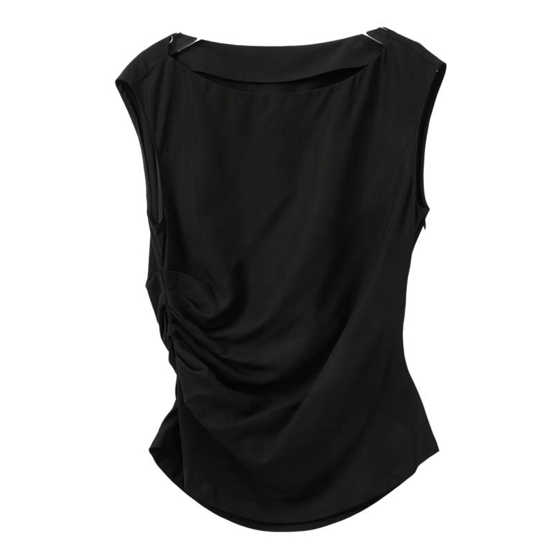 Sancai Lyocell Off-Shoulder Sleeveless Top M