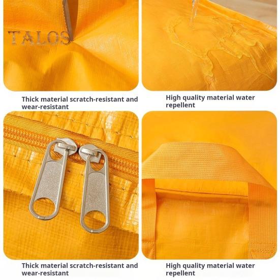 Storage Bag with Reinforced Handle Large Capacity Dustproof Moisture-Proof Organizer Thickened Oxford Cloth Storage Pouch