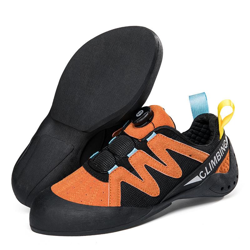 Climbing Shoes Indoor Training Shoes Bouldering Buckle Professional Male and Female Teenagers Beginner Competitive Climbing Shoes Customization