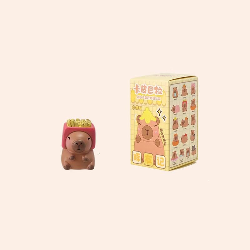 New Capybara Blind Box Mini Doll Car Interior Decoration Action Figure Desktop Ornament Model Children's Birthday Christmas Gift
