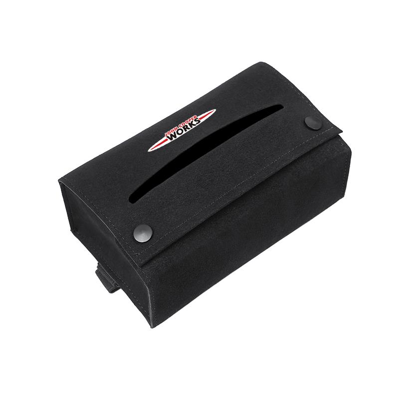 Car Tissue Organizer Bag Paper Towel Storage Box Accessories For MINI One Cooper JCW Countryman Clubman Cabrio Paceman Coupe Roa czujm33