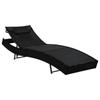 Day and Night - Day and Night Lounger with Black Synthetic Rattan Cushion