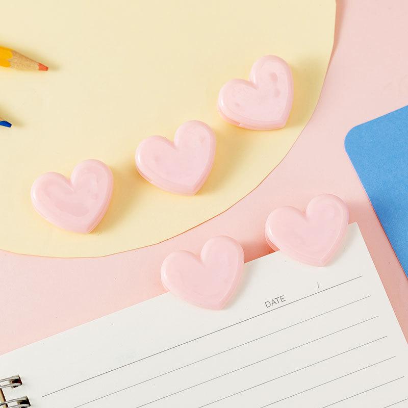 

Heart-Shaped Planner Clips - Cute & Decorative Mini Clips for Photos and Papers розовый