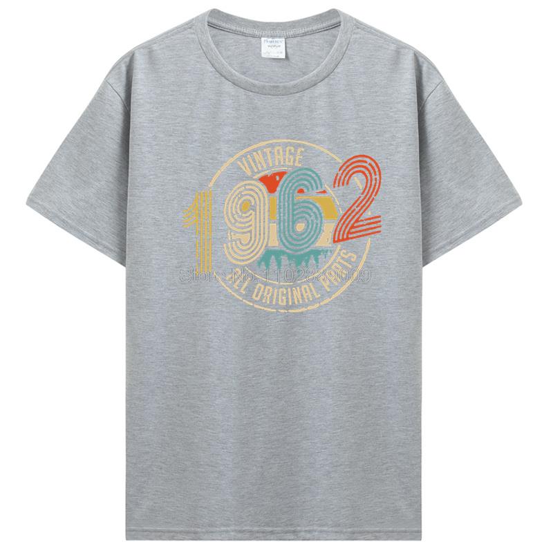 Vintage 1974 1962 1974 1982 All Original Parts Birthday Gifts Men T-Shirt Funny Tees Cotton T Shirt  Harajuku Streetwear