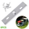 6 Pack Lawn Mower Blades with Screws Accessories Replacement Robotic Mower Blades Compatible for ALKO Robolinho Lawn Mowers