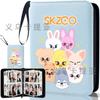 Skzoo New Cute Cartoon And Anime Straykids Stray Card Collection Zipper Binder Business Album For Girls Gift Kid Friendly Entertaining Fun Play Safe