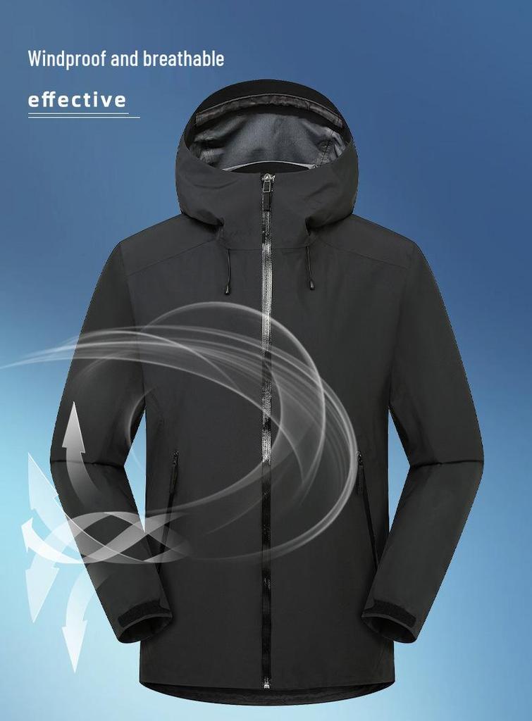 Unisex Ultralight Waterproof Windproof Softshell Jacket for Spring/Autumn Hiking and Camping