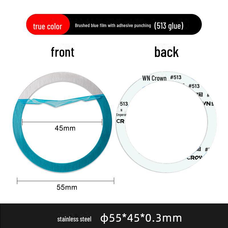 

Магнитный чехол для телефона с функцией беспроводной зарядки и автомобильный держатель с кольцом MagSafe φ55*45*0.3mm синий