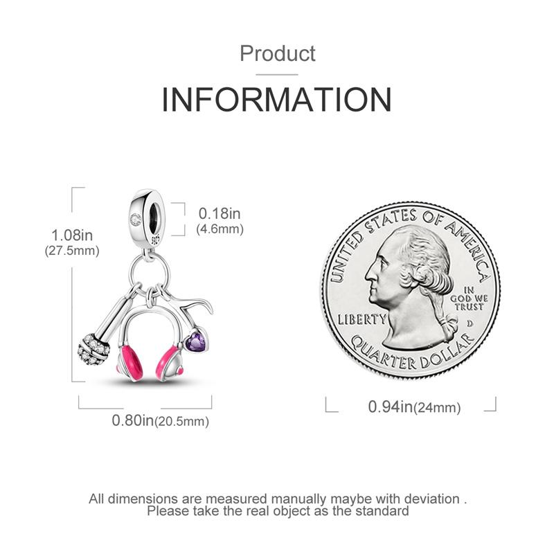 New In Copper Color Headset Game Console Series Beads Fit Pan Bracelet Diy Charm Pendant Woman Jewelry