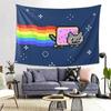 Süßes Kätzchen Wandteppich Pixel Katze Wandbehang Schlafzimmer Spielzimmer Wohnheim Wohnzimmer Party Heimdekoration