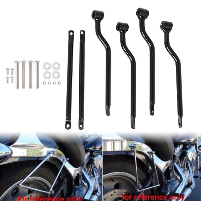 Heavy Duty Motorcycle Gear Luggage Frame Support Bracket Holder Reinforced Iron Structure For Multiple Saddlebag Styles