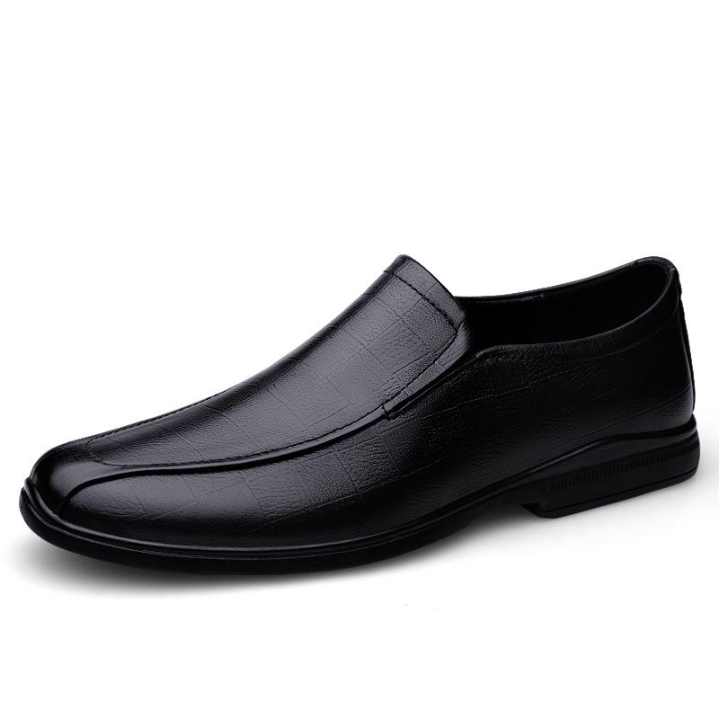 Men s Leather Loafers: Business, Formal, Casual, Breathable, Top Layer Cowhide 44