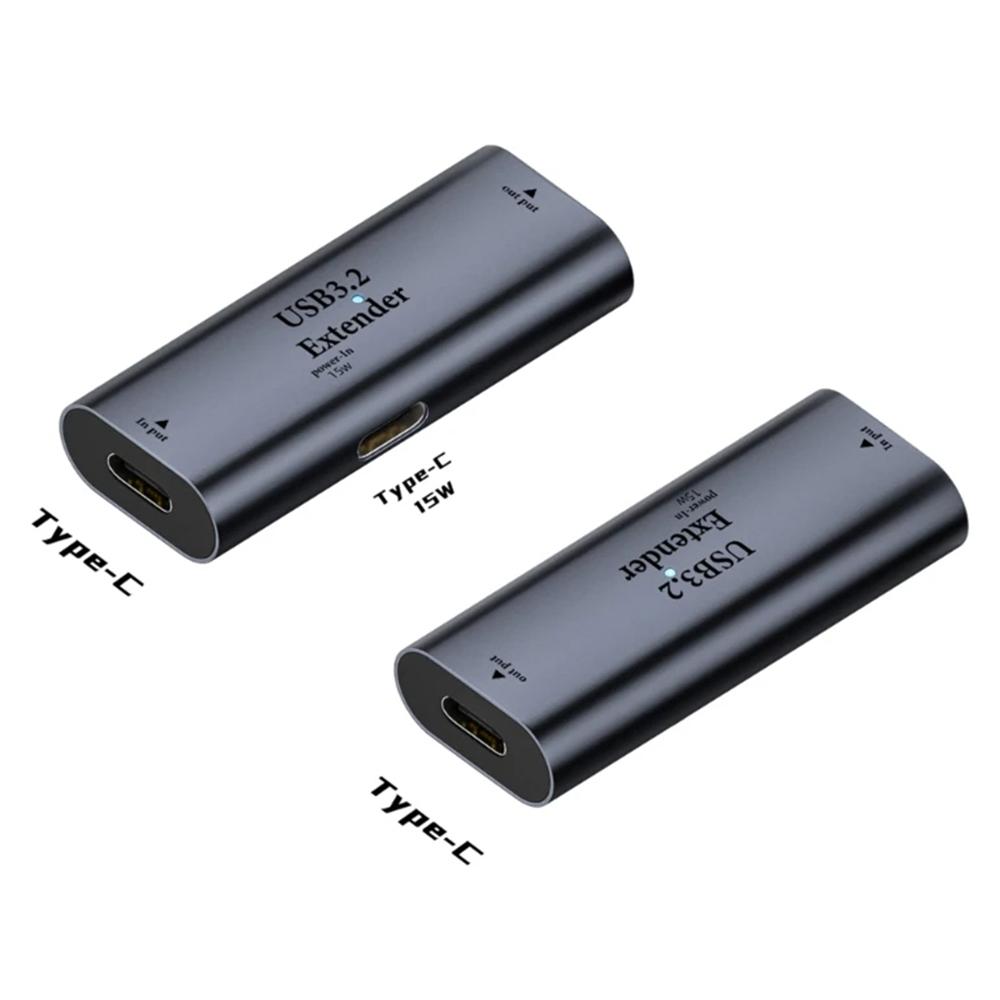

Aluminum Alloy Type-C to Type-C Signal Amplifier 15W Power Supply Extender As Shown A