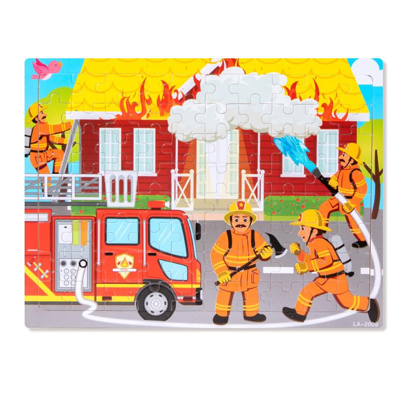 Wooden puzzle children animal cartoon fairy tale plane puzzle baby early education puzzle building block toy