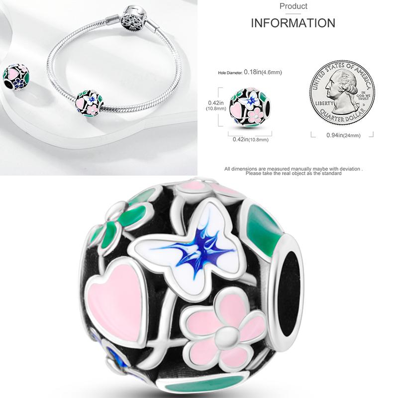 Copper Dragonfly Butterfly Pendant Charms Bead Fit Original Bracelet Bangle Women Jewelry Girl Making Beads