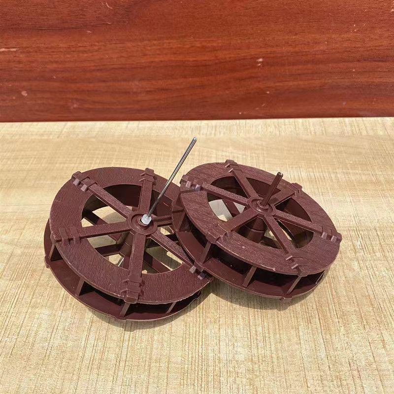 Kunststoff-Wasserrad-Gartendekorationen: Fließendes Wasser Feng Shui Rad für Aquarien und Gärten