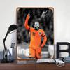 Depay In Netherlands Jersey Poster Customized Vintage Metal Signs Wall Art Retro Tin Plaque for Mancave Living Room Decorations