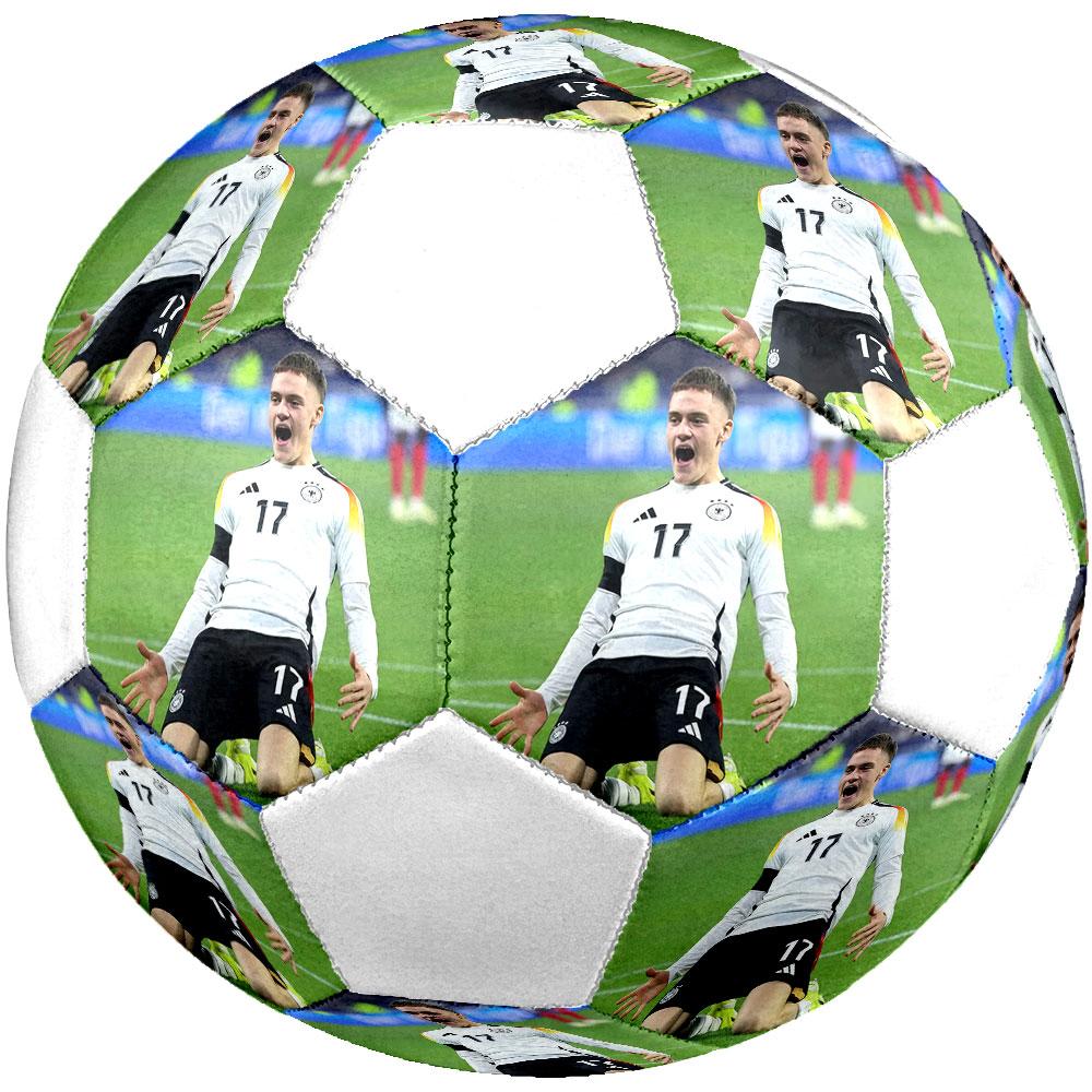 Florian Wirtz size5 Soccer Ball, colorful, suitable for all ages, machine-stitched, PVC material, competition grade,durable and high bounce